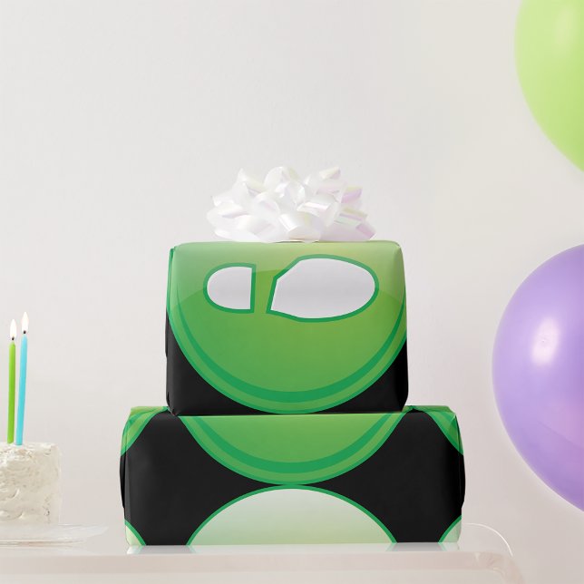 Papier Cadeau Icône d'Empreinte Verte Éco-responsable (Créateur téléchargé)