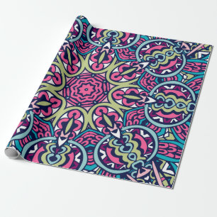 Papier Cadeau Idées Cadeaux Mandala personnalisées Abstraites #7