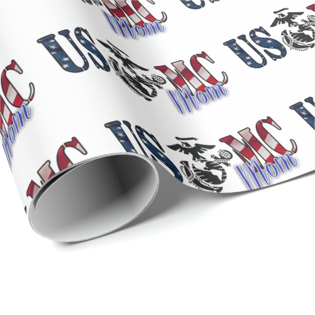 Papier Cadeau Idées cadeaux Marine Mom - Marie Corps (Coin rond)