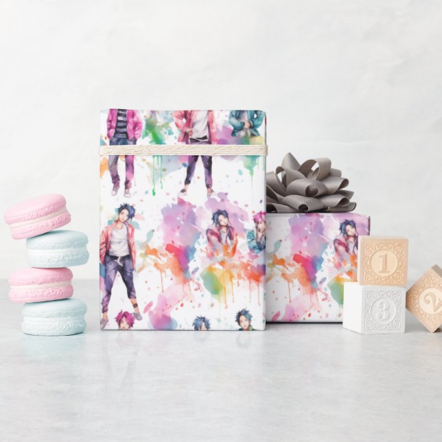 Papier Cadeau Idols Kpop - (Baby Shower)