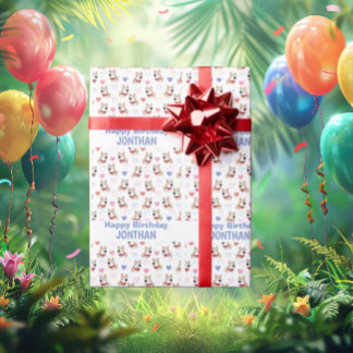 Papier Cadeau Il est temps de paw-ty