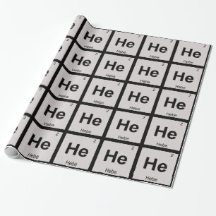 Papier Cadeau Il - Symbole du tableau périodique de la chimie de