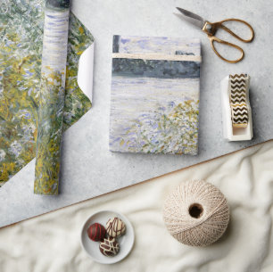 Papier Cadeau Île aux fleurs près de Vétheuil, Claude Monet