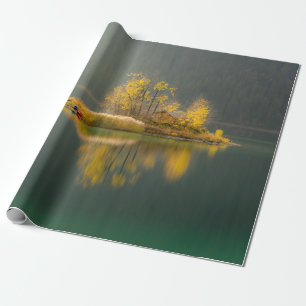 PAPIER CADEAU ÎLE ENTOURÉE D'EAU