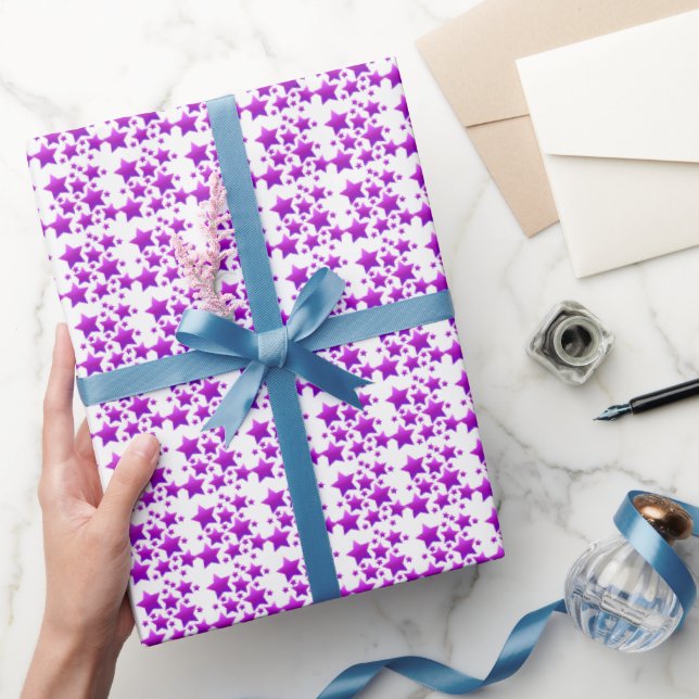 Papier Cadeau illusima Fête des Étoiles Violettes (Cadeaux)