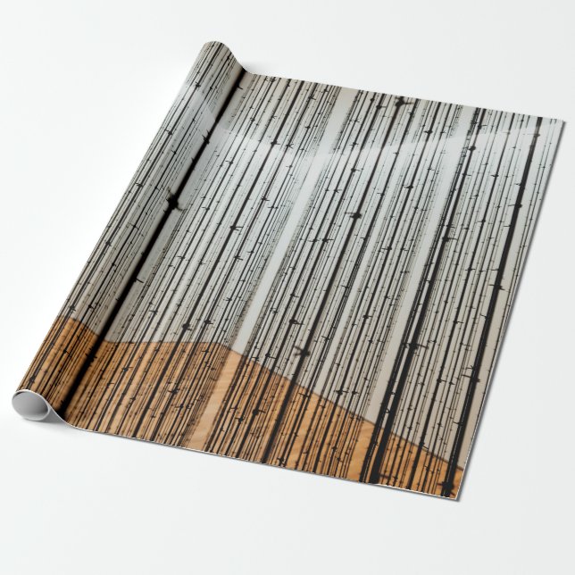 Papier Cadeau Illustration Brown et noire (Déroulé)