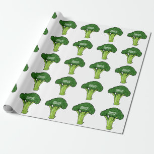 Papier Cadeau Illustration de Broccoli