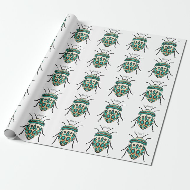 Papier Cadeau Illustration de bug Picasso (Déroulé)