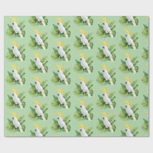 Papier Cadeau Illustration de cacatoès perroquet