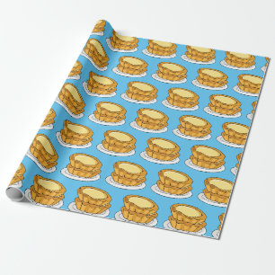 Papier Cadeau Illustration de dessin animé de tarte aux œufs