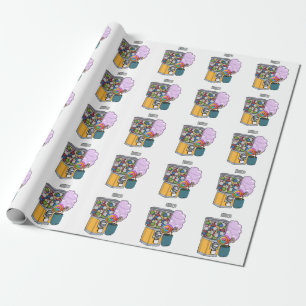 Papier Cadeau Illustration de dessin de bonbon