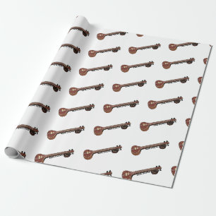 Papier Cadeau Illustration de dessin de Sitar