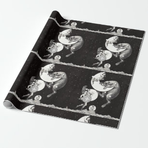 Papier Cadeau Illustration de la nuit du dieu de l'univers du ci