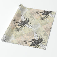 Illustration de l'abeille du travailleur vintage