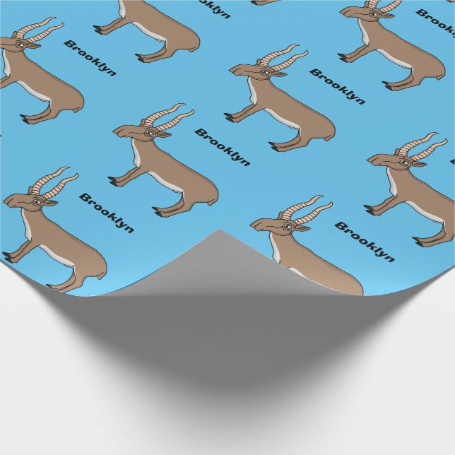 Papier Cadeau Illustration de l'antilope de Saiga (Coin)