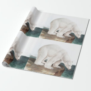 Papier Cadeau Illustration de l'Ours polaire (Ursus maritimus)