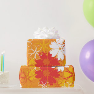 Papier Cadeau Illustration de marguerite colorée mignonne motif