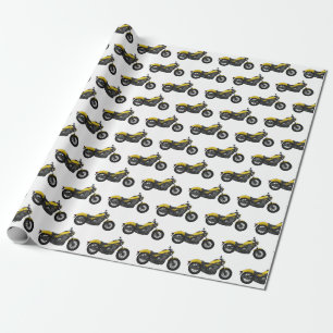 Papier Cadeau Illustration de moto Cruiser