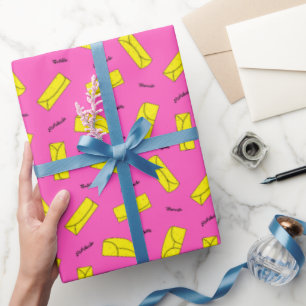 Papier Cadeau Illustration de nourriture mexicaine motif tortill
