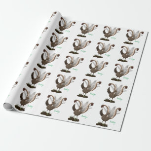 Papier Cadeau Illustration de superbe et superbe lyrebird