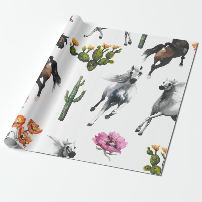 Papier Cadeau Illustration dessinée à la main. Motif sans coutur (Déroulé)