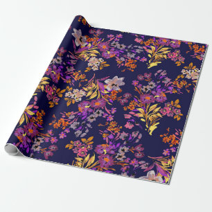 Papier Cadeau Illustration du motif de fleurs