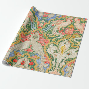 Papier Cadeau Illustration vintage de Walter Crane avec un cacat