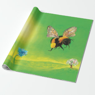 Papier Cadeau Illustration volante Bumblebee