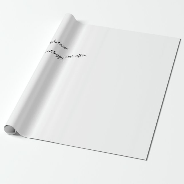 Papier Cadeau Ils ont vécu heureux (Déroulé)