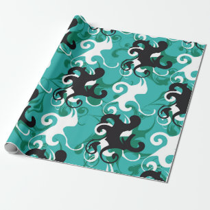 Papier Cadeau Ilu vintage qualitatif motif Abstrait