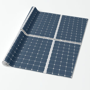 Papier Cadeau Image d'un panneau d'énergie solaire drôle