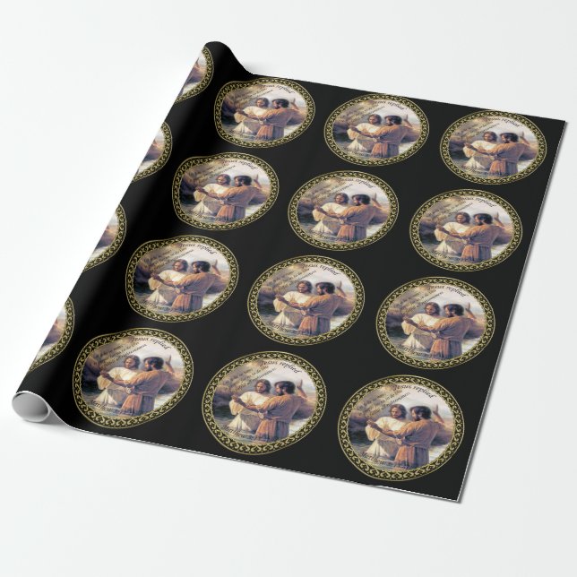 Papier Cadeau Image une de baptême de Jésus-Christ (Déroulé)