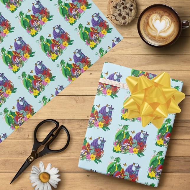 Papier Cadeau Imaginaire de nid de bébé dragon (Créateur téléchargé)