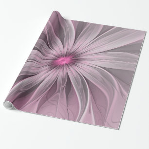 Papier Cadeau Imaginaire Fleur Plum Abstrait Flore Fractal Art