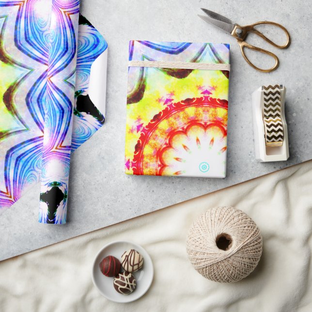 Papier Cadeau Imaginaire Prêtre Mage Magique Vibrant Mandela (Artisanat)