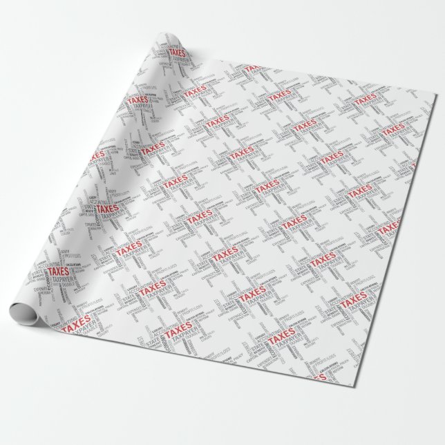 Papier Cadeau "Impôts" (Déroulé)