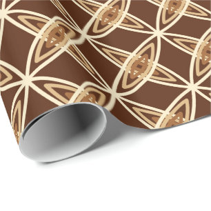 Papier Cadeau Impression atomique moderne du milieu du siècle -