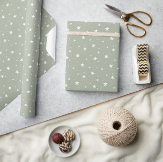 Papier Cadeau Impression bohème rêveuse à motif étoilé pour enfa