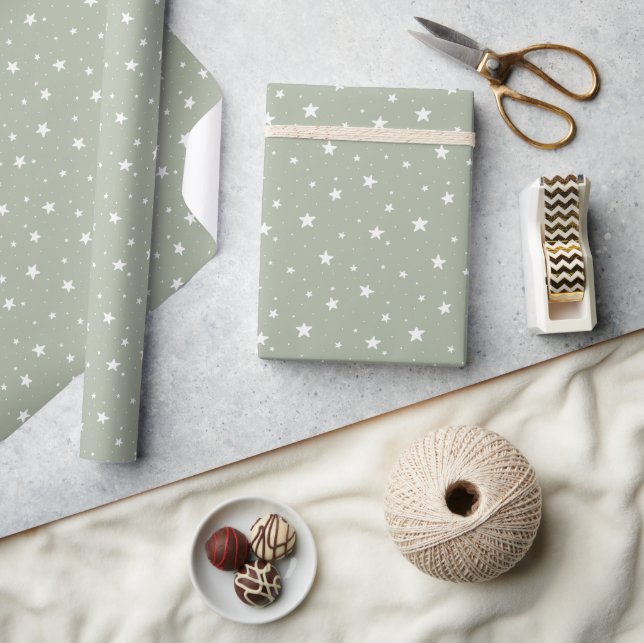 Papier Cadeau Impression bohème rêveuse à motif étoilé pour enfa (Artisanat)