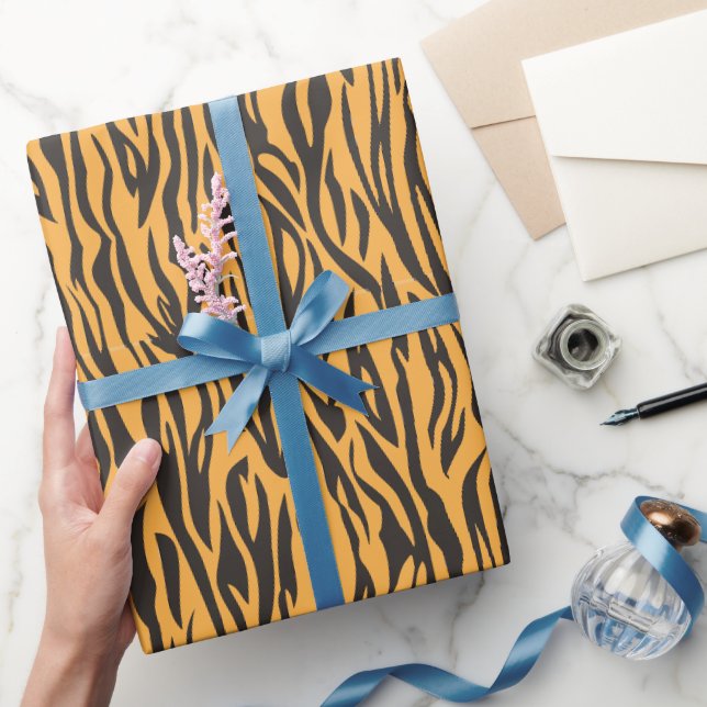 Papier Cadeau Impression d'animal Impression de tigre thème Safa (Cadeaux)