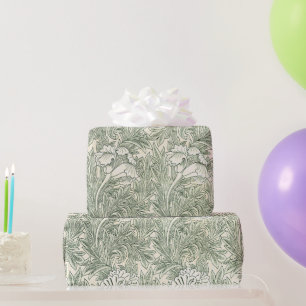 Papier Cadeau Impression d'art floral Tulipe verte de William Mo