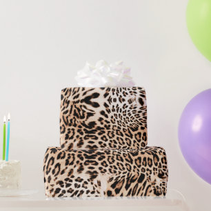 Papier Cadeau Impression de fourrure Leopard