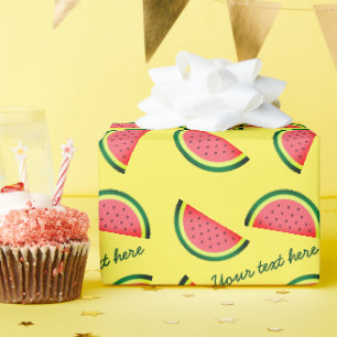 Papier Cadeau Impression de fruit de pastèque d'été tropical per