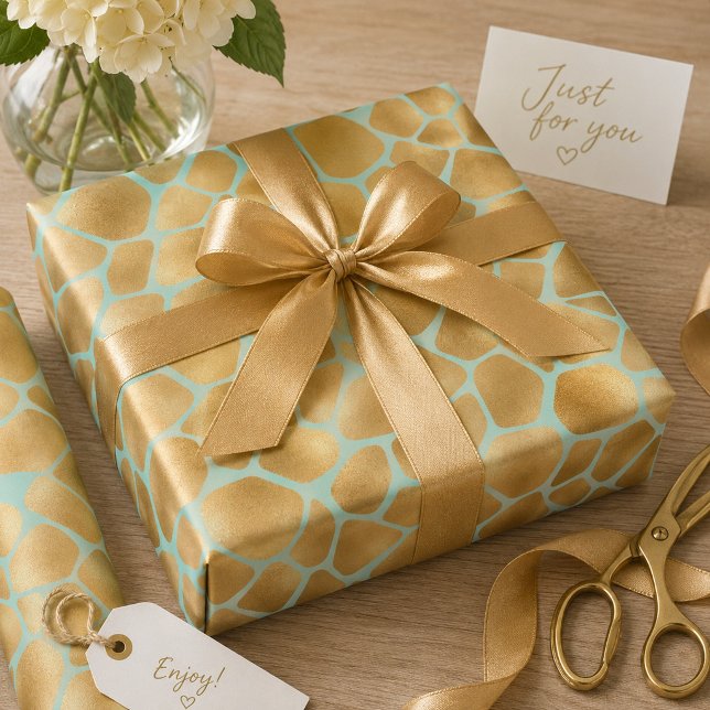 Papier Cadeau Impression de girafe mignonne (Créateur téléchargé)