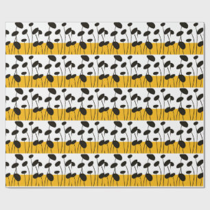 Papier Cadeau Impression de motif répétitif moderne de la nature