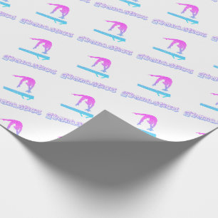 Papier Cadeau Impression de poutre d'équilibre de gymnastique