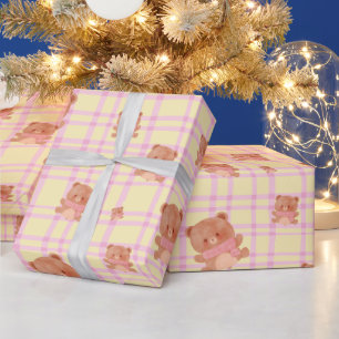 Papier Cadeau Impression de Teddy mignon