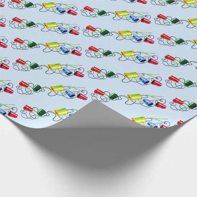 Papier Cadeau impression des notions de couture (Coin)