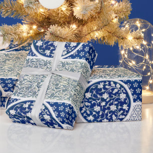 Papier Cadeau Impression d'ornement floral classique