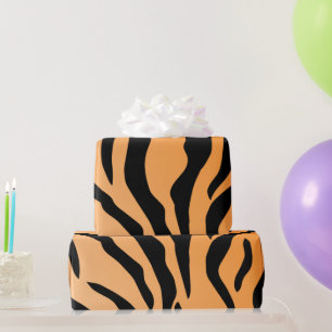 Papier Cadeau Impression Faux Tiger